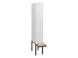 locker met bank,HxBxD 1950x300x815mm,1vak,vak B 300mm,cil.-slot
