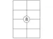 Etiquettes Rillstab 105x74mm Blanches 800 pièces
