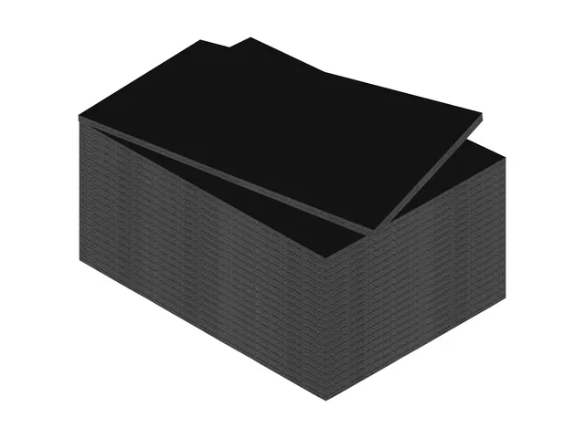 Panneau Mousse Kangaro A4 5mm Double face Noir 20 pièces