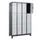 lockerkast,HxBxD 1950x1200x500mm,4x3vakken,vak B 300mm,cil.-slot