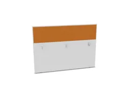 baliepaneel,v. bureau,aanbouw achter,B 1600mm,Bl-wit,BN3005-geel