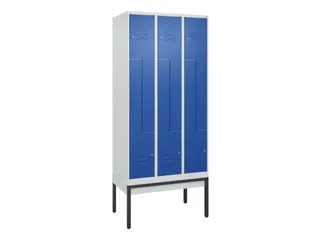 Z-garderobekast,HxBxD 2120x900x500mm,vak B 150/300mm,cil.-slot - 1