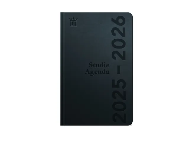 Agenda 2025-2026 Ryam Studie DeLuxe 7 jours/2 pages noir (NL)