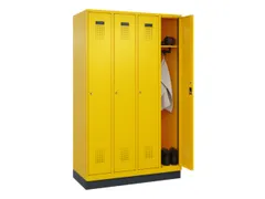 locker,HxBxD 1950x1200x500mm,4vak,vak B 300mm,cil.-slot,sokkel