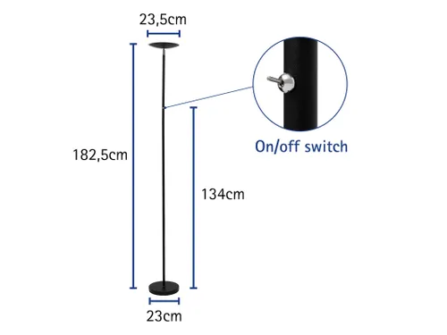 Vloerlamp LED MAULsphere Zwart
