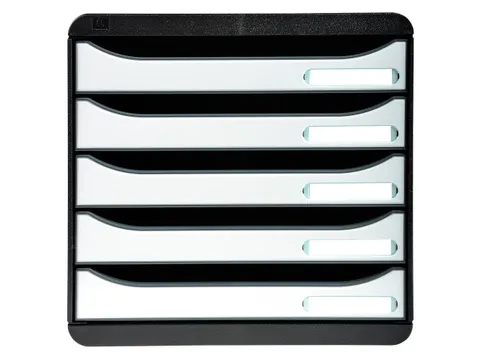 Big-box Plus Classic Ladenblok 5 Laden A4+ Zwart Wit