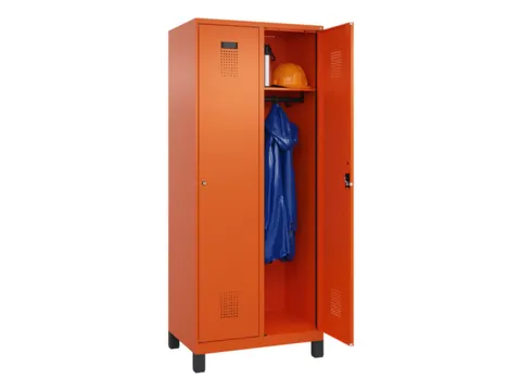 locker,HxBxD 1950x800x500mm,2vak,vak B 400mm,cil.-slot,voeten