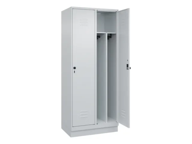 locker voor scheiding van kleding,HxBxD 1950x800x500mm,2vak