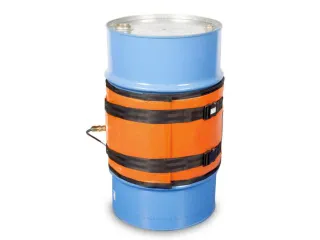 Verwarmingsmantel,V. 120L Vat,Buiten Glasvezel/Silicone,Oranje - 1