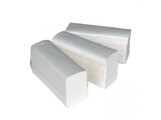 ZZ-Vouw Handdoek 2-laags Hoogwit 24x24cm Doos A 25 Pak - 1