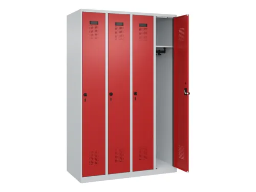 locker,HxBxD 1850x1200x500mm,4vak,vak B 300mm,draaigrendel
