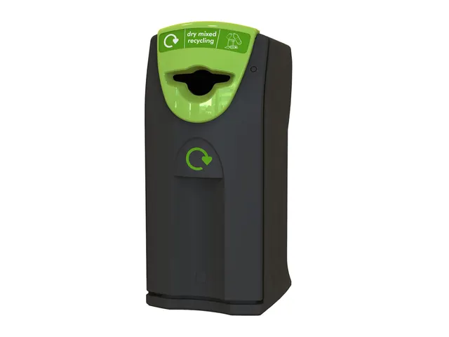 Recyclingcontainer Maxi Envirobin Propeller 140 Liter Zwart Groen