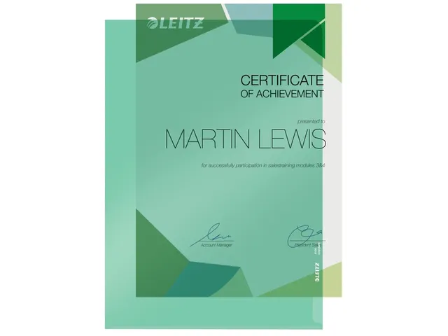 L-map Leitz premium A4 0.15mm PVC groen