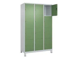 lockerkast,HxBxD 1950x1200x500mm,3x4vakken,vak B 400mm,cil.-slot - 1