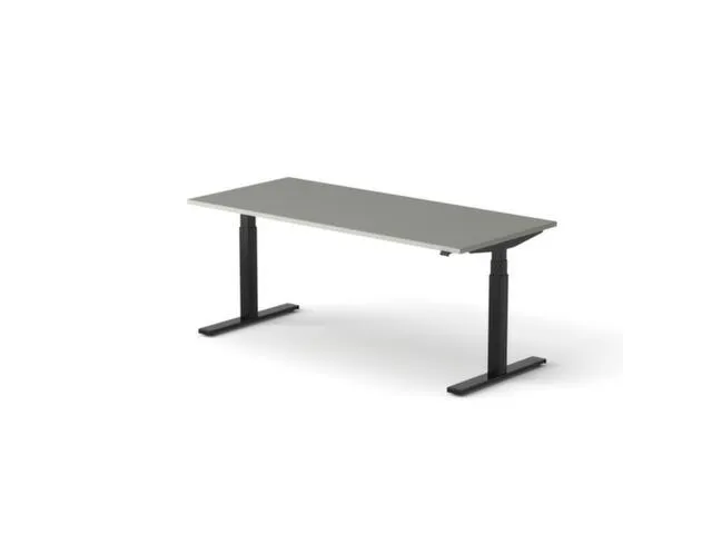 Elektrisch ihv bureau HxBxD 640-1300x1800x800mm blad grijs