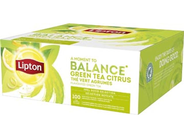 Lipton Thee Green Tea Citrus 100 Stuks