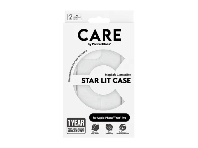 PanzerGlass CARE by Star Lit Case w. White MagSafe iPhone 16 Pro