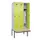 locker met bank,HxBxD 2120x900x815mm,3vak,vak B 300mm,draaigrendel