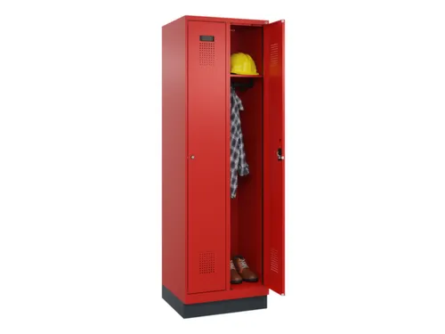 locker,HxBxD 1950x600x500mm,2vak,vak B 300mm,cil.-slot,sokkel