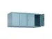 opzetkast,v. locker,4vak.,vak B 300mm,HxBxD 500x1200x500mm