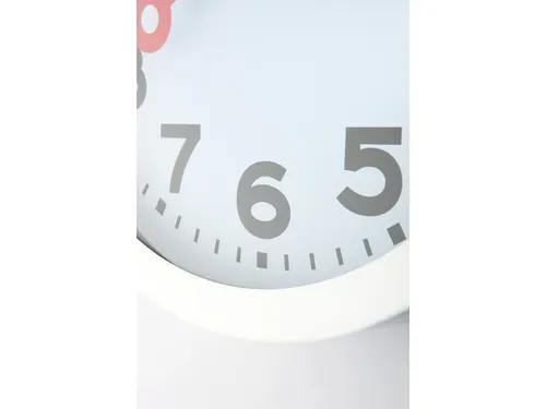 Wandklok NeXtime dia. 19cm, geborsteld aluminium, 'Station' cijfers