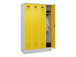 locker,HxBxD 1950x1200x500mm,4vak,vak B 300mm,cil.-slot,sokkel