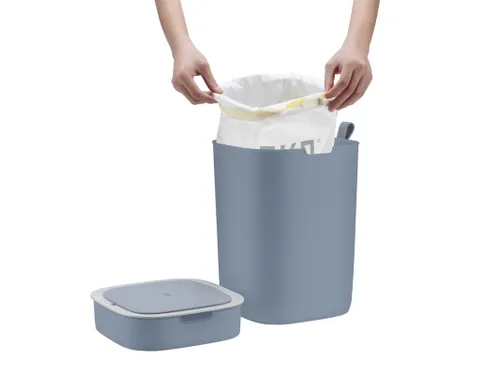 Morandi Trendy Vierkante Afvalbak Smart Sensor Bin 12 Liter Grijs