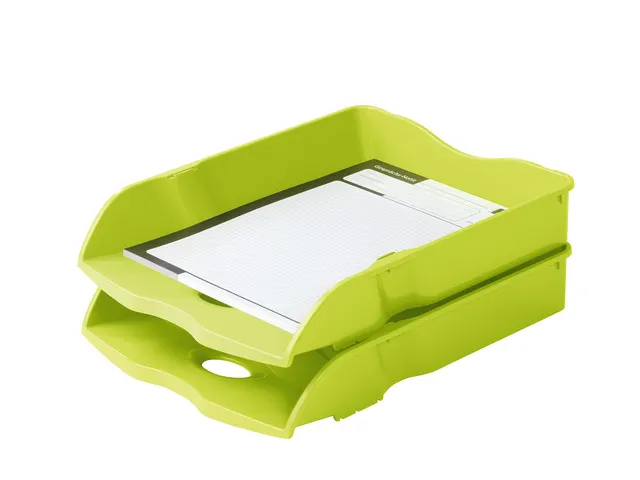 Bac à courrier HAN Re-LOOP A4 / C4 empilable et emboîtable, vert cit