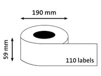 Étiquettes Dymo Labelprint Classeur L Large 59x190 Mm