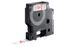 Labeltape Dymo 45015 D1 720550 12mmx7m rood op wit