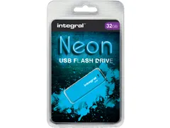 USB stick 2.0 Integral Neon USB-A 32GB blauw