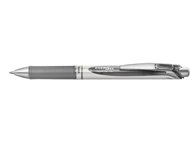 Gelschrijver Pentel BL77 Energel medium grijs 0.35 mm