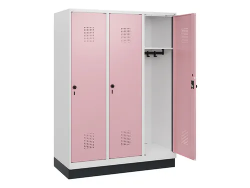 schoollocker,HxBxD 1630x1200x500mm,3vak,vak B 400mm,draaigrendel