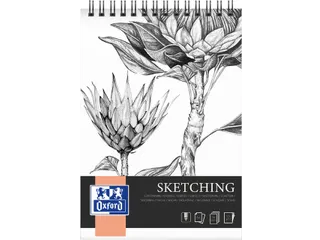 Tekenblok Oxford Sketching A4 50 vel 120 gram spiraal - 1