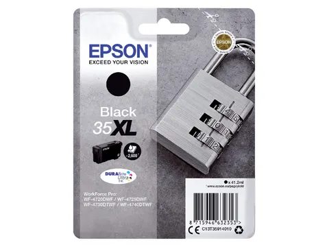 Inktcartridge Epson 35XL T3591 zwart HC C13T35914010