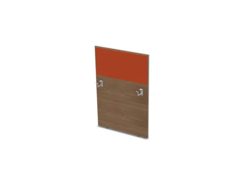 baliepaneel,v. bureau,aanbouw rechts,B 800mm,NT-cherry,BN3012-oranje