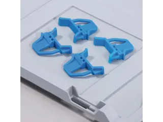 Sluitclips V. Euronorm-Bak. Schuifsluiting Blauw - 1
