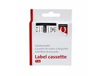Labeltape Quantore 45013 12mmx7m zwart op wit