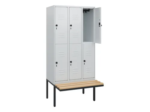 Dubbeldekse dekenkist,HxBxD 1950x900x815mm,3x2vak.,vak B 300mm