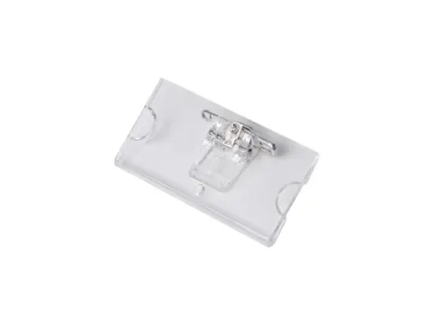 OUTLET Naambadge 65x35 Plat met clip en veiligheidsspeld