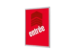 Kliklijst A1 complete set met print "ENTRÉE" Rood