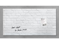 glasmagneetbord Sigel Artverum 910x460x15mm White Klinker