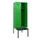 locker met bank,HxBxD 1950x600x815mm,2vak,vak B 300mm,cilinderslot