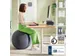 Ballon d'assise Leitz Ergo anti-basculement 55cm gris foncé