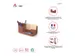 ODTRI bureauorganizer metaal terracotta