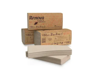 Renova Love & Action papieren handdoeken Z-vouw 2-laags 15x180 vel - 1