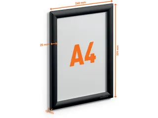 Durable Kliklijst aluminium A4 Zwart - 6