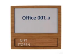 Premium Deurbord Houtlook met schuifbord Niet Storen 150x130mm