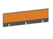 baliepaneel bureau aanbouw achter MS-donkergrijs BN3005-geel 1600mm