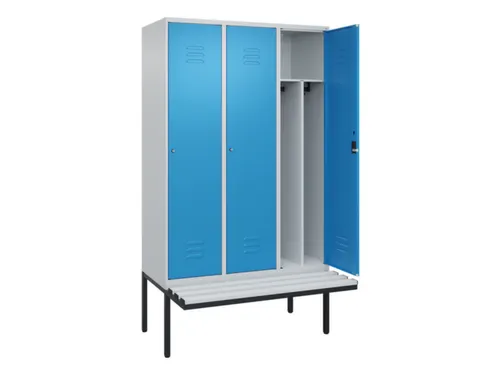 locker voor scheiding van kleding,HxBxD 2120x1200x815mm,3vak